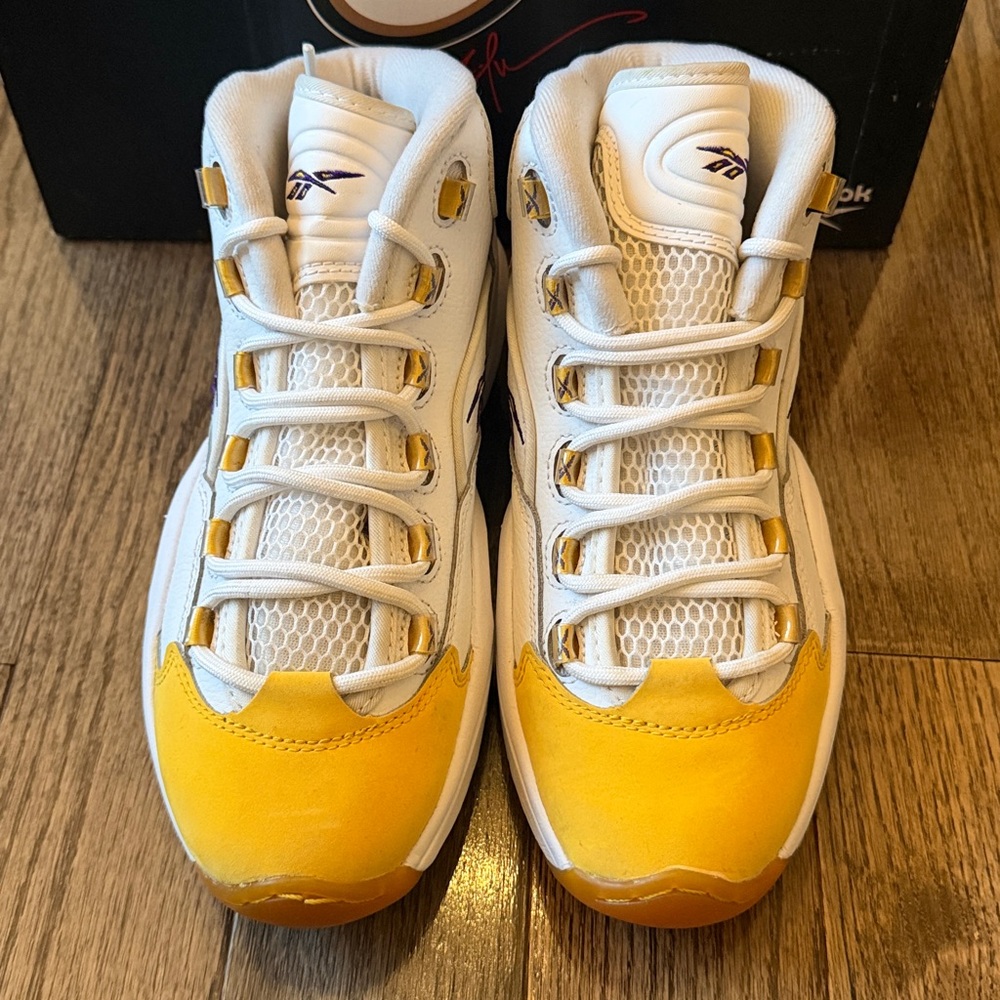 REEBOK Kobe Bryant Question Mid Basketball Shoe Sneaker Junior size 6 - Picture 3 of 11